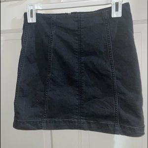Free People black denim skirt!!
